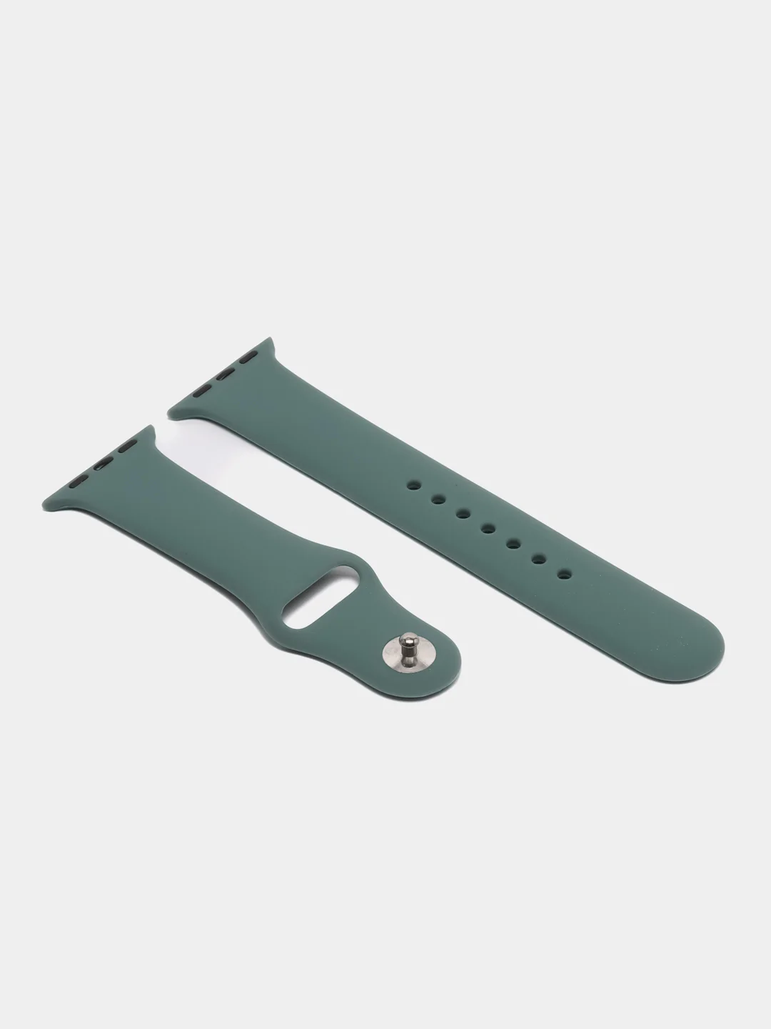 Зеленый ремешок, силиконовый, цветной, для Apple Watch, 38, 40, 42, 44, 45, 49 мм