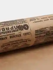 Крафт бумага длина 10 метров. упаковочная "Советская газета"  упаковка  70 см ширина