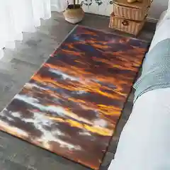 Коврик "Багровый закат" 3D, 80 х 160 см