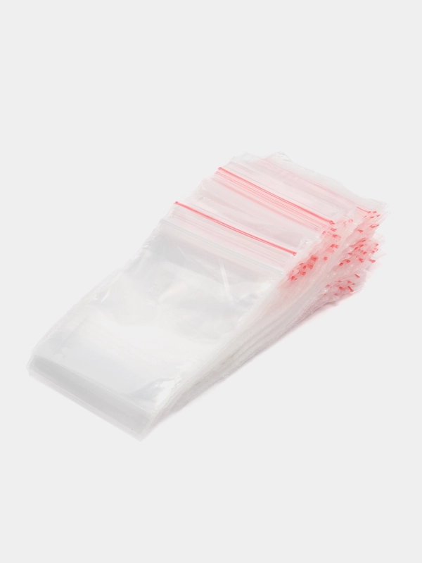 Пакеты с замком ZIP LOCK "зиплок", комплект 100 шт., 40х60 мм, ПВД, толщ. 35 микр