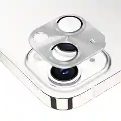 Серебряный защитное стекло линза на камеру iphone