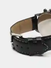 Белый мужские часы c кожаным ремешком