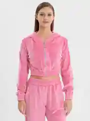Розовый женский спортивный костюм, велюровый
