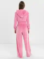 Розовый женский спортивный костюм, велюровый