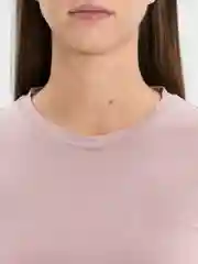 Розовый футболка женская, укороченная