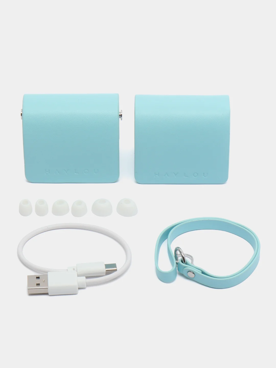 Голубой беспроводные наушники Xiaomi Haylou Lady Bag