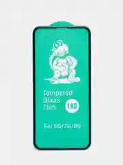 Белый стекло с бортами AirBag iPhone 6/7/8/7+/8+/X/XS/XS Max/11Pro/12mini/12/12Pro/12ProMax