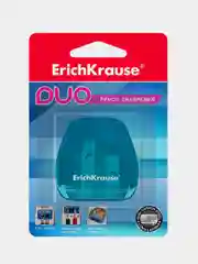 Пластиковая точилка ErichKrause Duo, два отверстия, с контейнером, 1 шт
