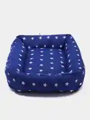 Синий лежак для кошек и собак мелких пород