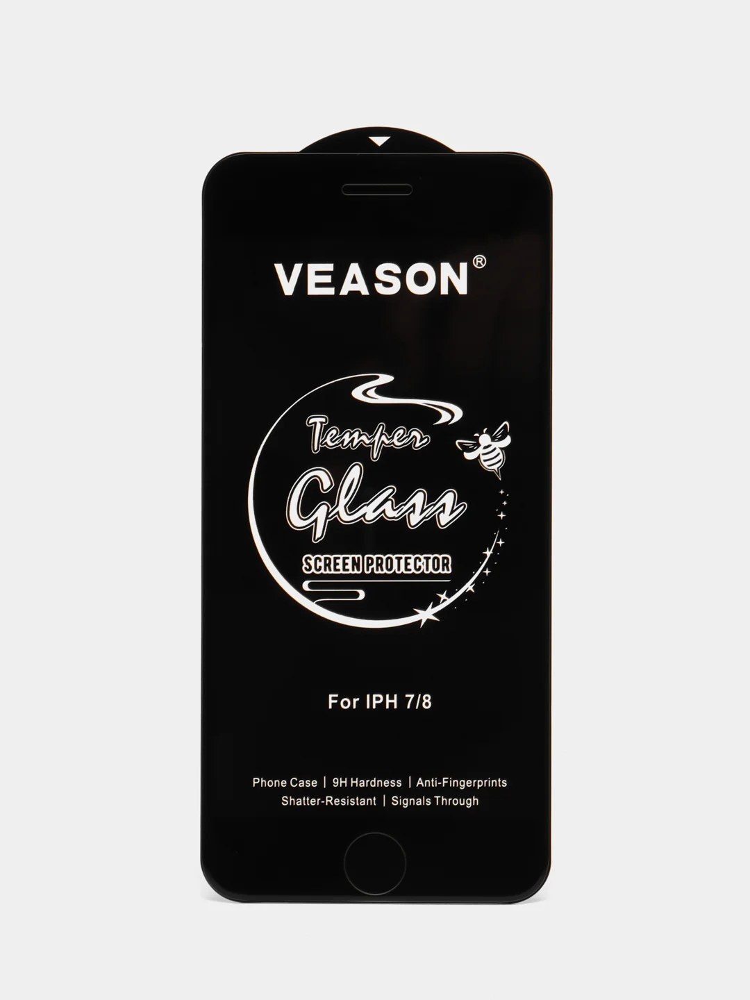Черный защитное стекло Veason для iPhone XR/11/7/8/7 Plus/12/12 Pro/13/13 Pro/14