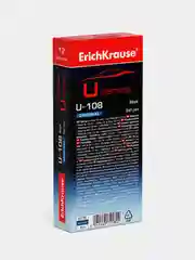 Ручка шариковая ErichKrause U-108, Ultra Glide, синяя, 12 шт