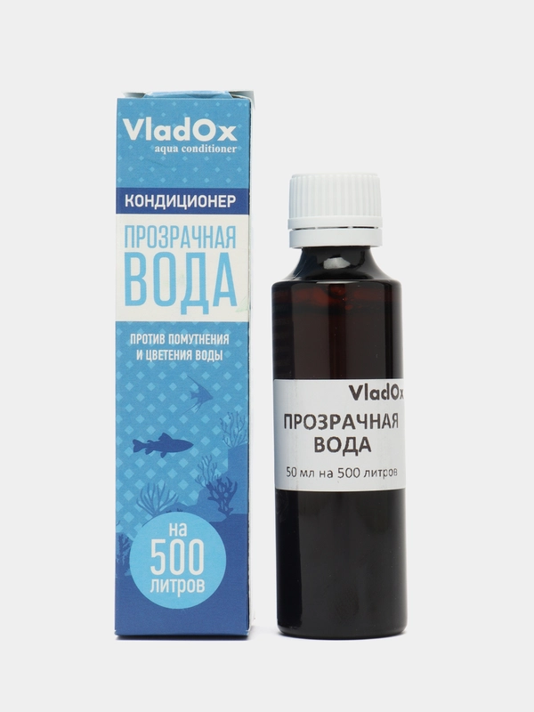 Кондиционер для аквариума Vladox "Прозрачная вода", 50 мл на 500л