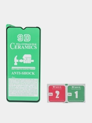 Гибкое защитное стекло для Realme C35, с чёрной рамкой
