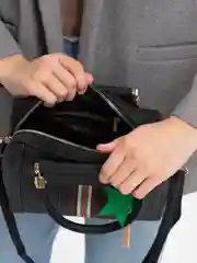 Черный сумка женская, через плечо