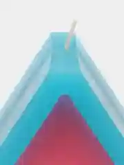 Розовый свеча "Домик"