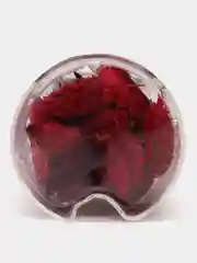 Красный саше с сухоцветами и свечкой, 6 цветов
