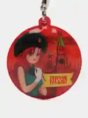 Красный брелок для ключей "Аниме RUSSIA"