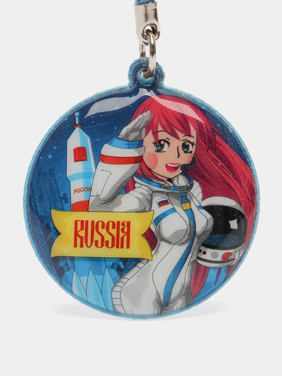 Ледяной брелок для ключей "Аниме RUSSIA"