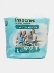 Синий подгузники трусы для взрослых Inseense (M, L и XL), 10 шт