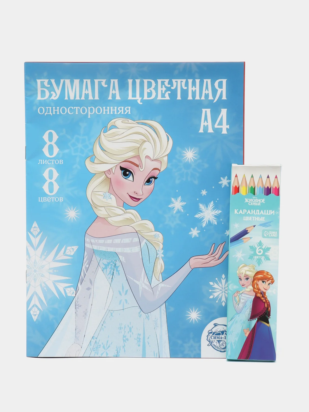 Фиолетовый подарочный набор первоклассницы/школьницы, 7 предметов,"Холодное сердце"