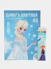 Фиолетовый подарочный набор первоклассницы/школьницы, 7 предметов,"Холодное сердце"