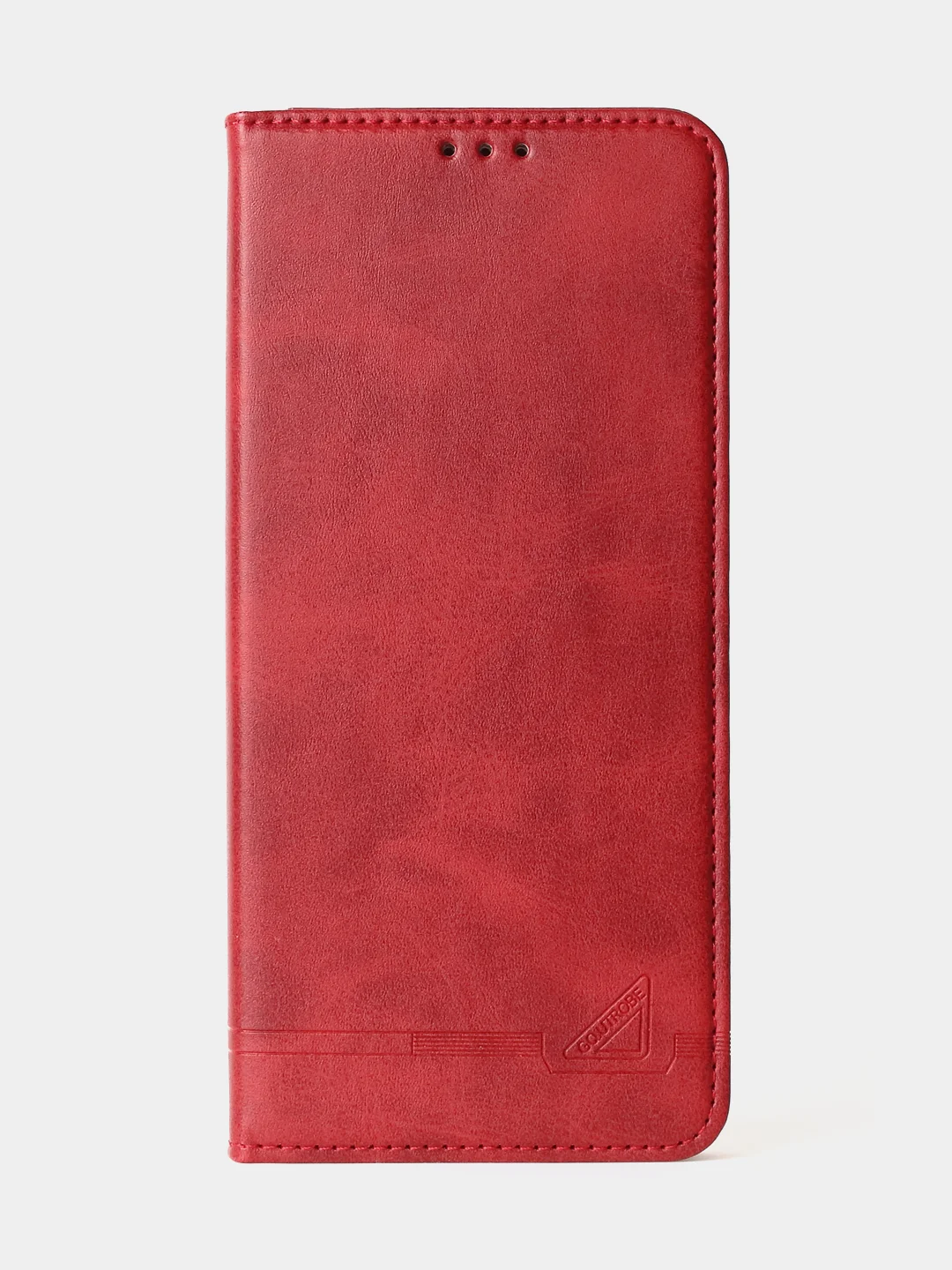 Алый чехол-книжка GQ для Redmi 10C / Poco C40 из высококачественной искусственной кожи