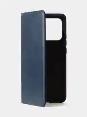Темно-синий чехол-книжка GQ для Redmi 10C / Poco C40 из высококачественной искусственной кожи