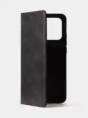 Угольный чехол-книжка GQ для Redmi 10C / Poco C40 из высококачественной искусственной кожи