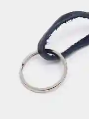 Фиолетовый ключница из натуральной кожи