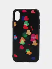 Черный яркий чехол, цветные принты-картинки iPhone 5S/SE/6/6S/7/8/Plus/X/XS/XR/11/12/Mini/Pro/Max