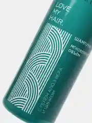 Liv Delano Шампунь "Мгновенный объем"  с гелем алоэ вера и цинком, "LOVE MY HAIR", 1000 мл