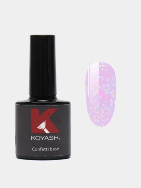 Цветная база для ногтей, гель-лака камуфлирующая Koyash, для маникюра