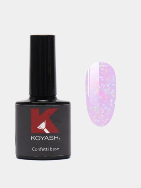 Цветная база для ногтей, гель-лака камуфлирующая Koyash, для маникюра