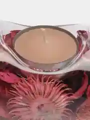 Розовый саше с сухоцветами и свечкой, 6 цветов