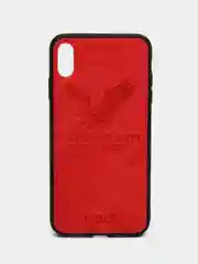 Красный дизайнерский чехол на iPhone с орлом
