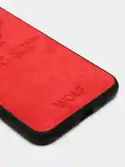 Красный дизайнерский чехол на iPhone с орлом