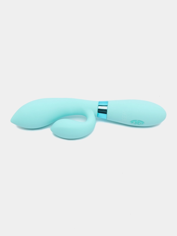 Вибратор INDEEP GINA TURQUOISE для стимуляции клитора и точки G