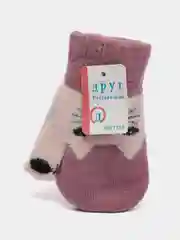 Лавандовый варежки детские осенние из шерсти