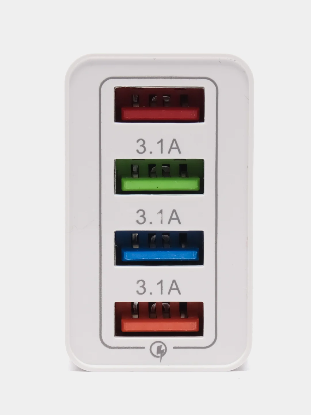 Белый блок питания, 4 USB выхода