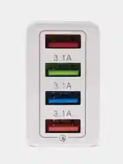 Белый блок питания, 4 USB выхода