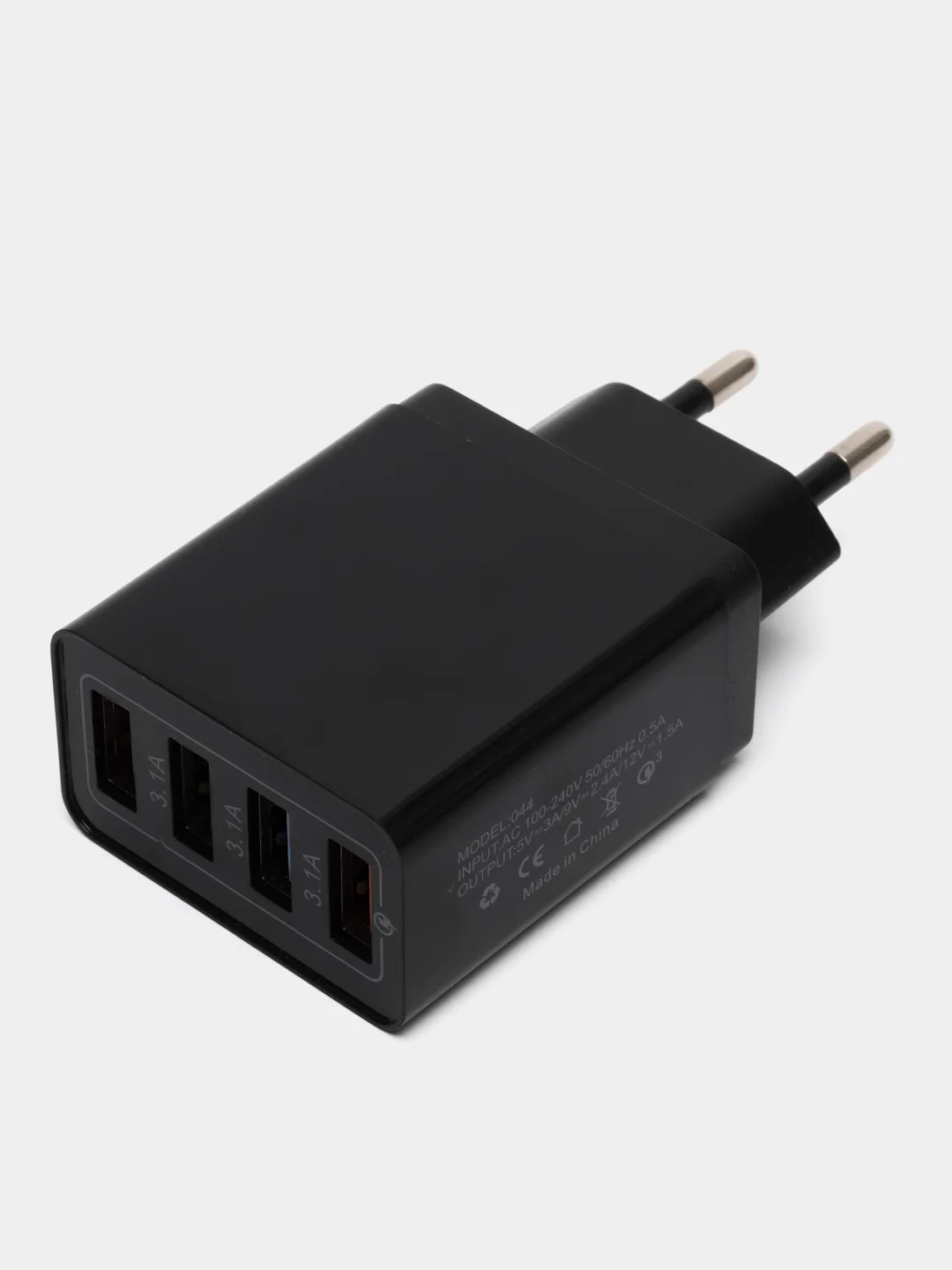 Черный блок питания, 4 USB выхода