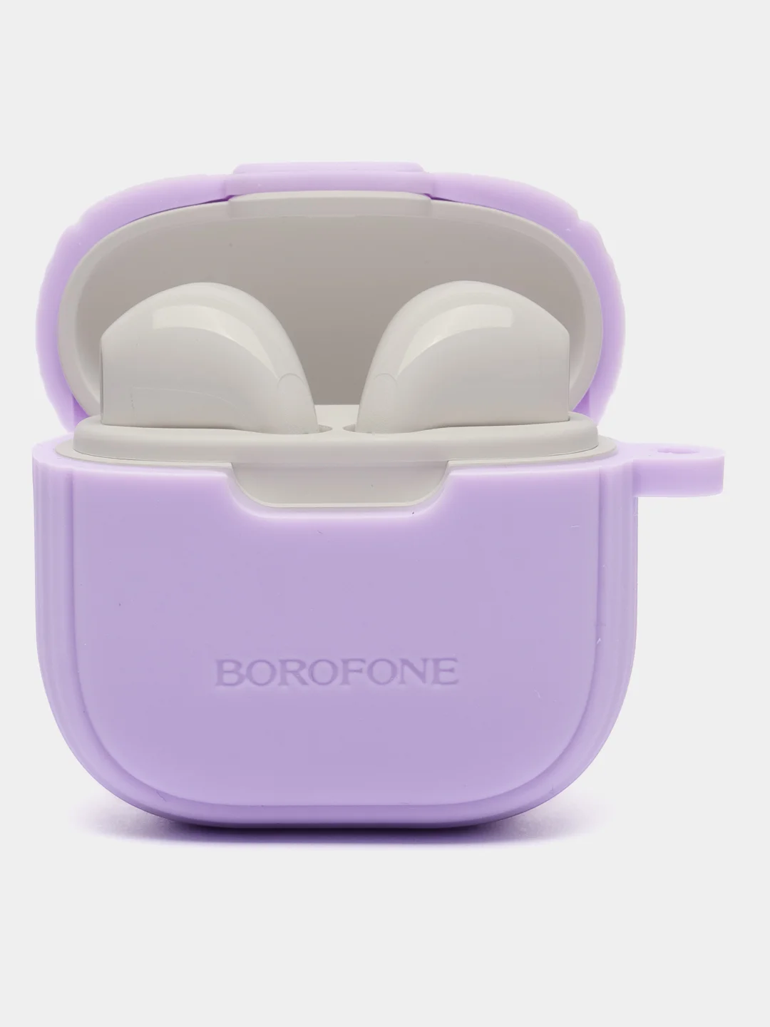 Сиреневый наушники беспроводные Borofone BW29, Bluetooth, с микрофоном, чехол в комплекте