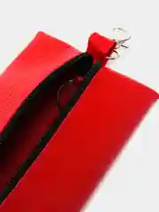 Красный ключница из натуральной кожи