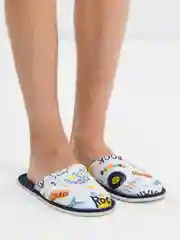 Разноцветный тапочки домашние мужские, рок