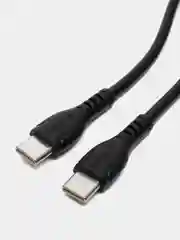 Черный кабель для зарядки телефона iPhone и Android BX51, 1 м / 3 типа разъема