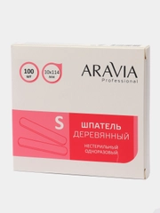ARAVIA Шпатель деревянный одноразовый, размер S, 100 штук