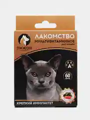 Лакомство для кошек "Пижон. Крепкий иммунитет", с ламинарией и форелью, 60 таблеток