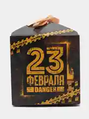 Коричневый коробка складная, к 23 февраля, 5 видов