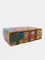 Красный коробка складная Pop-art комиксы, 16 х 23 х 7,5 см, 3 вида