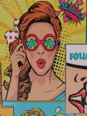 Желтый коробка складная Pop-art комиксы, 16 х 23 х 7,5 см, 3 вида